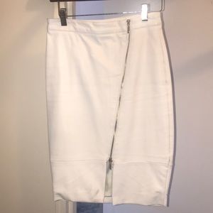 White leather Skirt